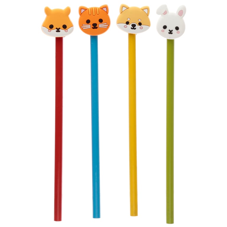 Wooden Pencil with Durable PVC Topper by Adoramals - Home Office Supply
