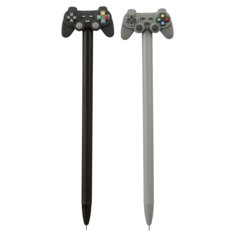 Game Over Topper Pen - CE/UKCA Marked Black Fine Tip Plastic Pen