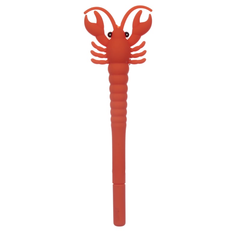 Lobster Novelty Fine Tip Pen - CE Marked & EN71 Compliant Plastic Black Ink Pen