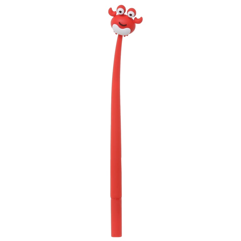 Adoramals Crab Fine Tip Pen - CE/UKCA Marked Black Ink Writing Tool for Children and Adults