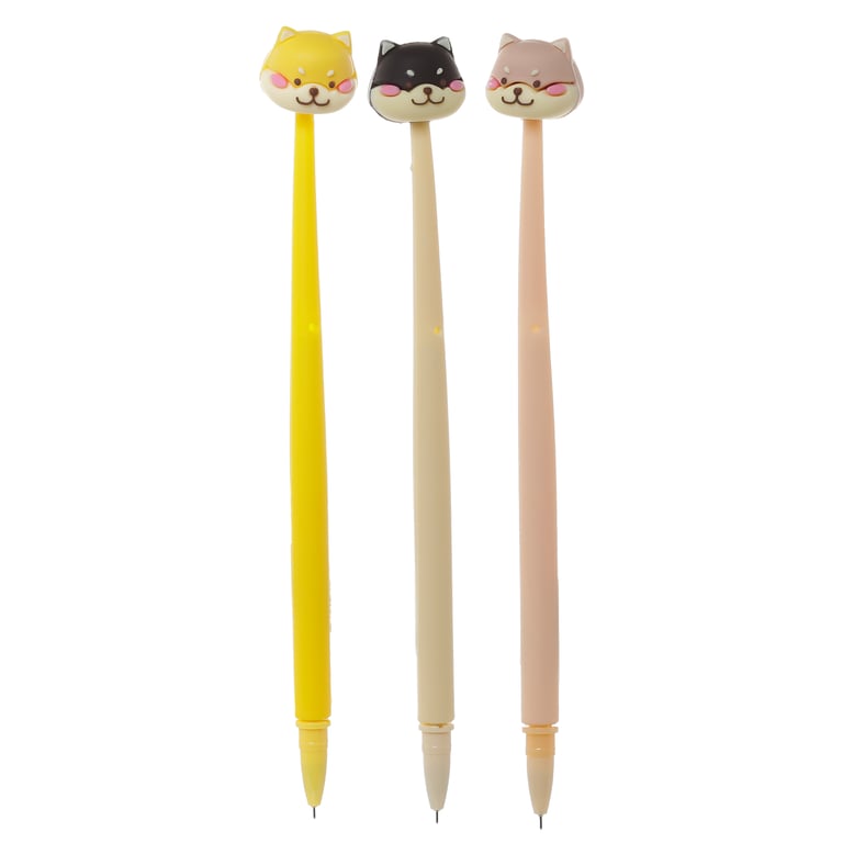 Adoramals Shiba Inu Fine Tip Dog Pen - CE Marked & EN71 Compliant Plastic Pet Writer