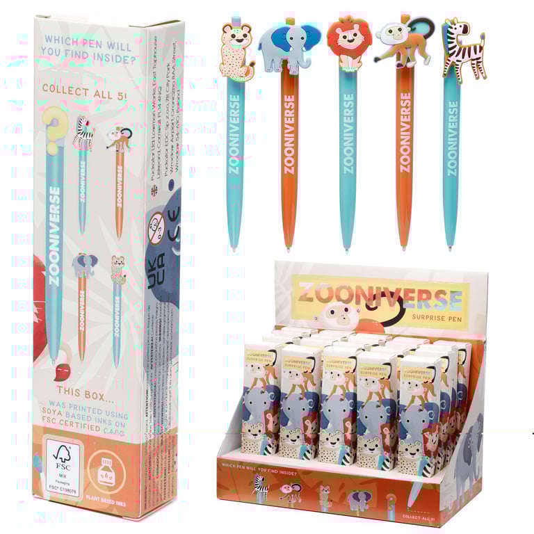 Surprise Animal Pen - Black Ink Plastic and PVC Design Reveal