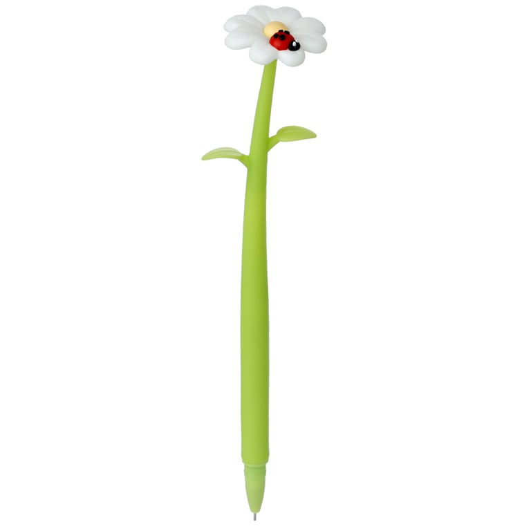 Botanical Gardens Ladybird Flower Fine Tip Pen - CE Marked, PVC Free, Black Ink