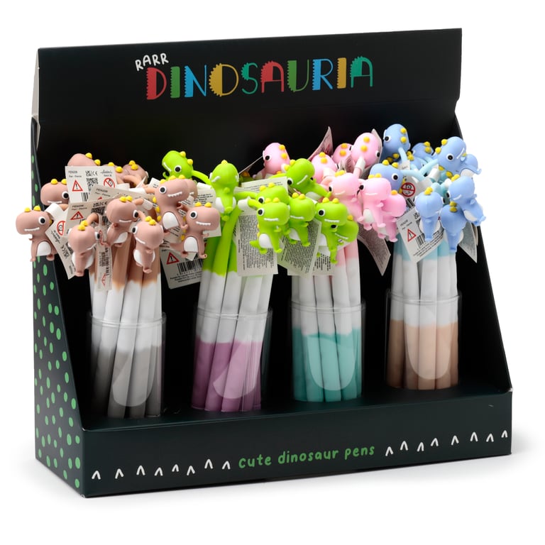 Dinosauria Fine Tip CE Marked Pen - PVC Free Writing Tool for Children and Adults