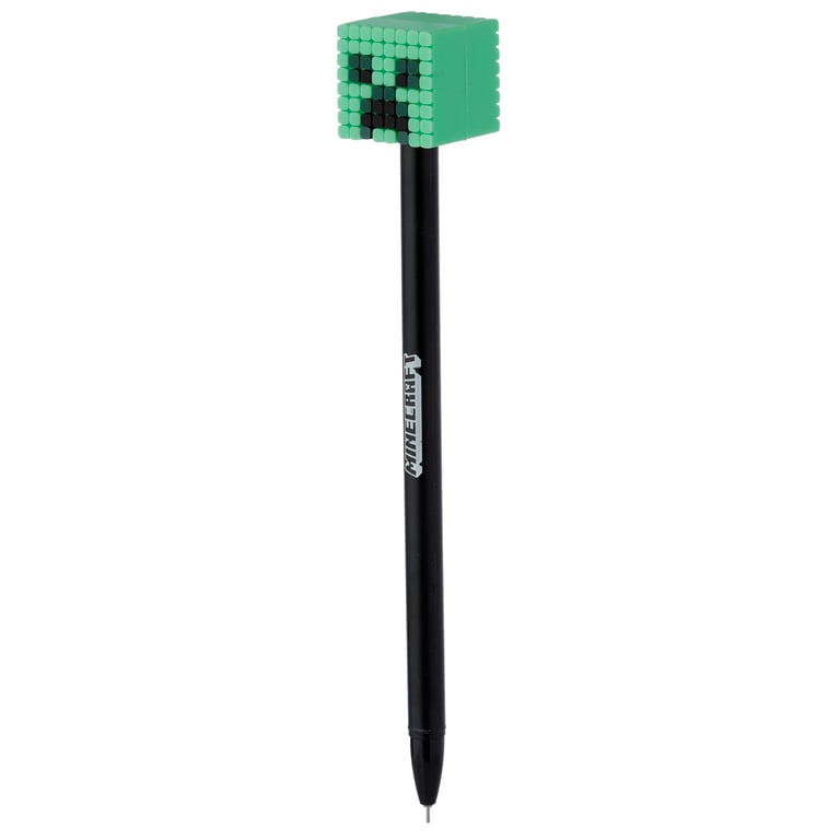 Minecraft Fine Tip Pen - Licensed Edition (Pig/Bee/Zombie/Skeleton) - Black Ink, Fine Nib, CE/UKCA Marked