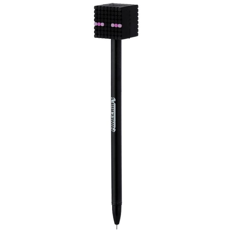 Minecraft Fine Tip Pen - Licensed Edition (Pig/Bee/Zombie/Skeleton) - Black Ink, Fine Nib, CE/UKCA Marked