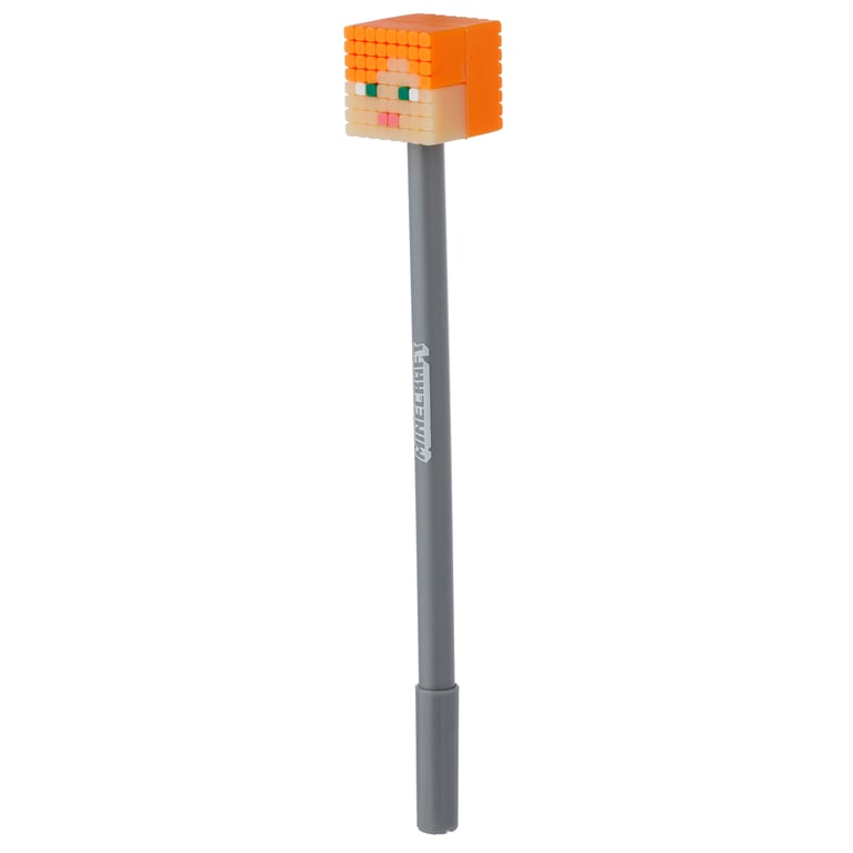 Minecraft Fine Tip Pen - Licensed Edition (Pig/Bee/Zombie/Skeleton) - Black Ink, Fine Nib, CE/UKCA Marked