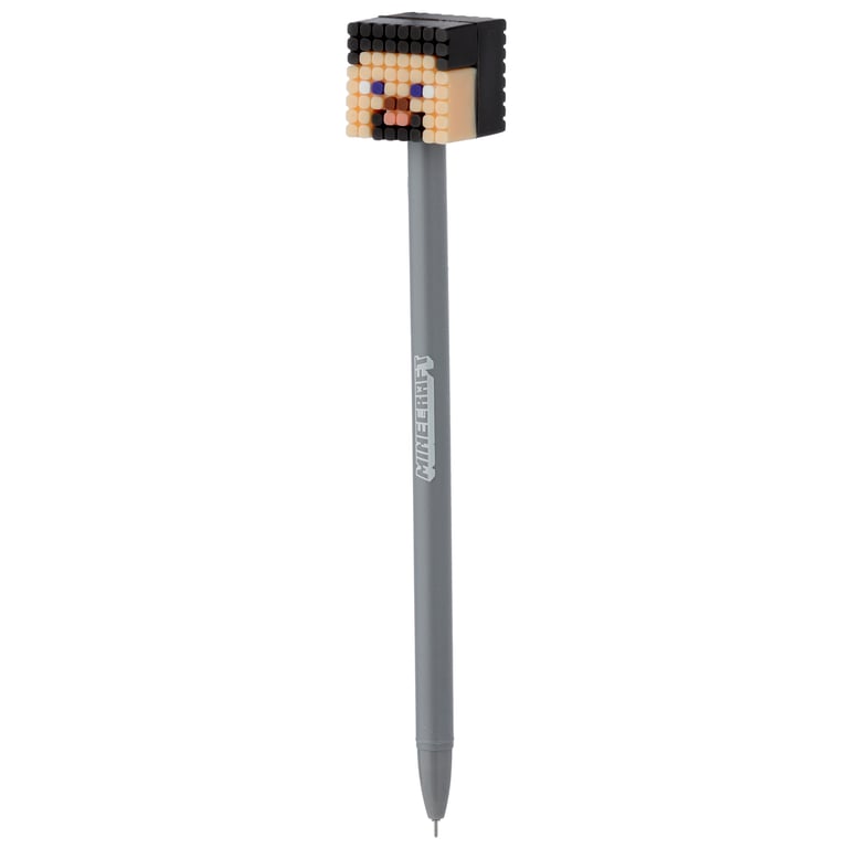 Minecraft Fine Tip Pen - Licensed Edition (Pig/Bee/Zombie/Skeleton) - Black Ink, Fine Nib, CE/UKCA Marked
