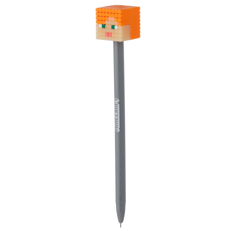Minecraft Fine Tip Pen - Licensed Edition (Pig/Bee/Zombie/Skeleton) - Black Ink, Fine Nib, CE/UKCA Marked