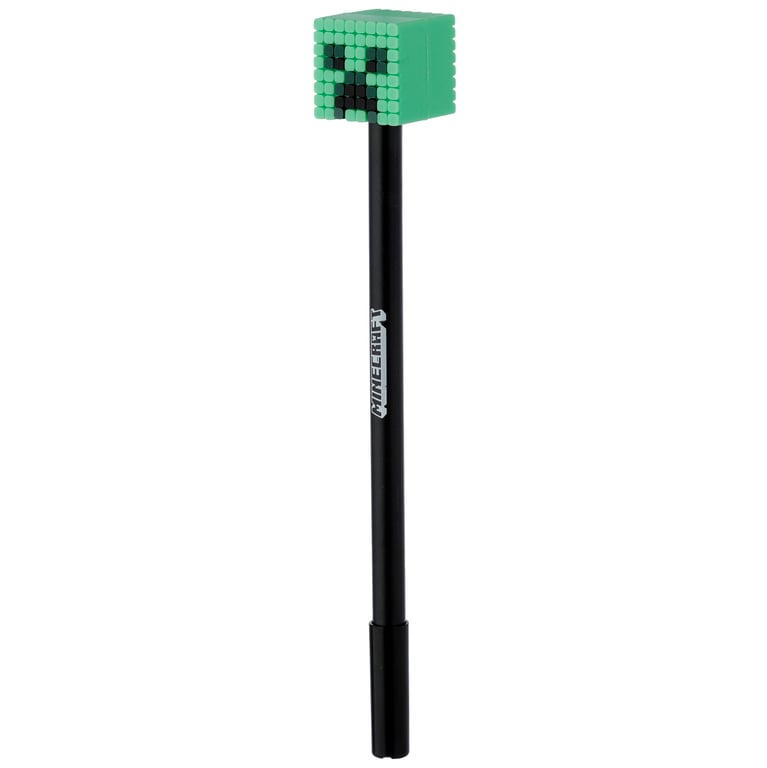 Minecraft Fine Tip Pen - Licensed Edition (Pig/Bee/Zombie/Skeleton) - Black Ink, Fine Nib, CE/UKCA Marked