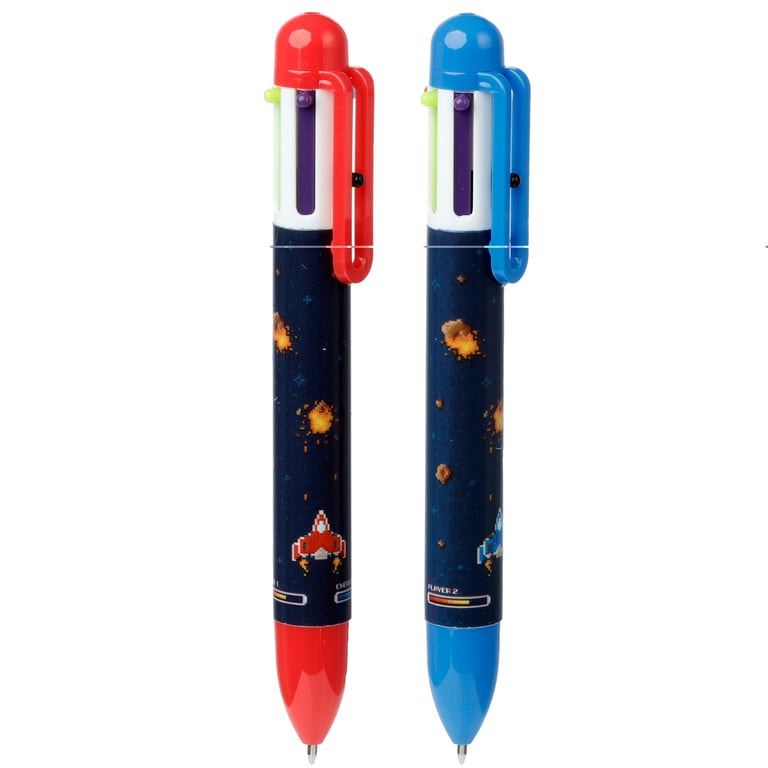 Multi Colour Pen - 6 Vibrant Colours, CE Marked, ABS Plastic Construction