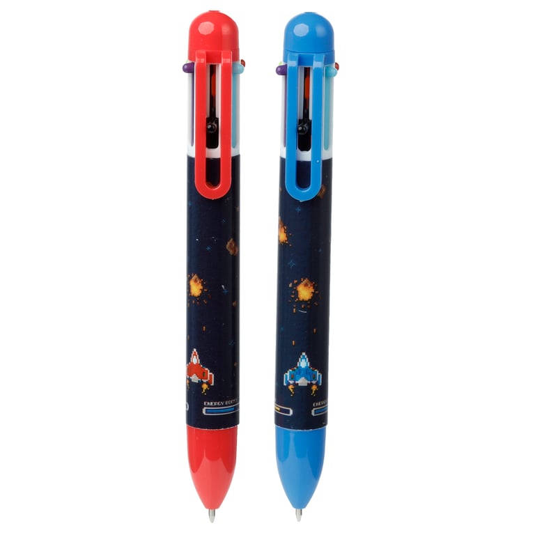 Multi Colour Pen - 6 Vibrant Colours, CE Marked, ABS Plastic Construction