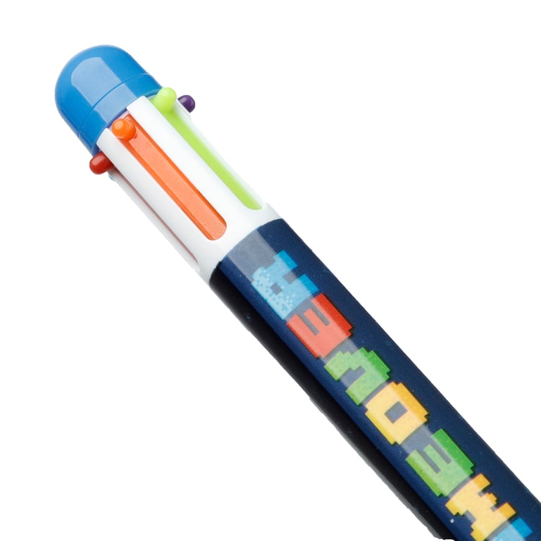 Multi Colour Pen - 6 Vibrant Colours, CE Marked, ABS Plastic Construction