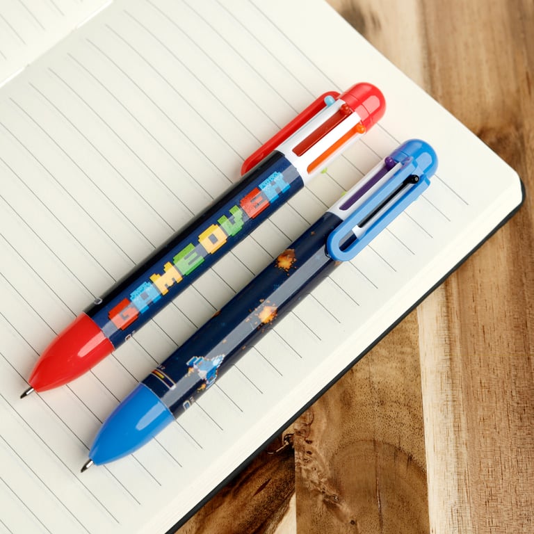 Multi Colour Pen - 6 Vibrant Colours, CE Marked, ABS Plastic Construction