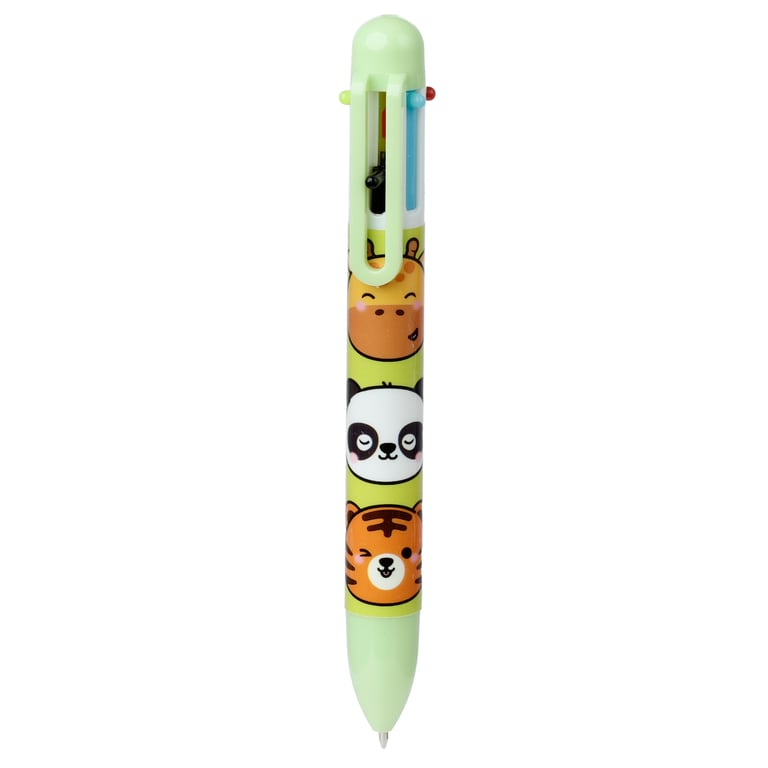 Adoramals Wild Multi Colour Pen (6 Colours) - CE & EN71 Marked Plastic Children s Educational Pen