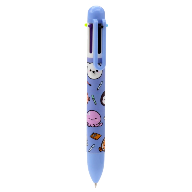 Adoramals Sealife Multi Colour Pen (6 Colours) - CE/UKCA Marked & EN71 Compliant Kids Educational Writing Instrument