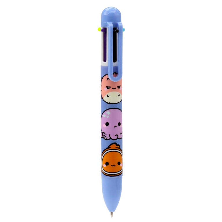 Adoramals Sealife Multi Colour Pen (6 Colours) - CE/UKCA Marked & EN71 Compliant Kids Educational Writing Instrument
