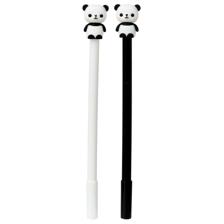 Fine Tip Plastic Pen CE Marked with Panda Topper - Kids Safe Writing Instrument