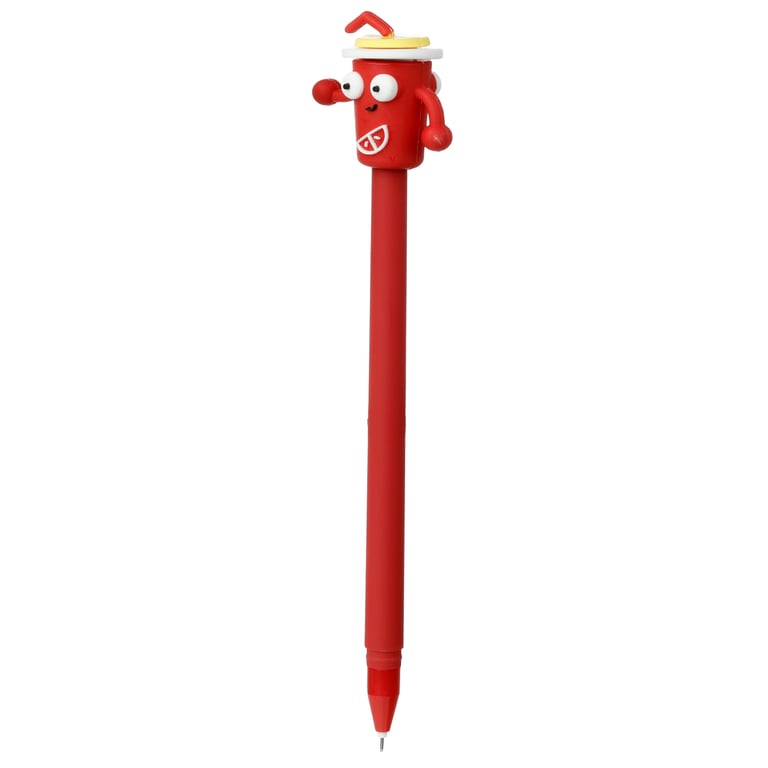 Fine Tip Pen with Silicone Topper - CE Marked Plastic ABS & PVC Writing Instrument