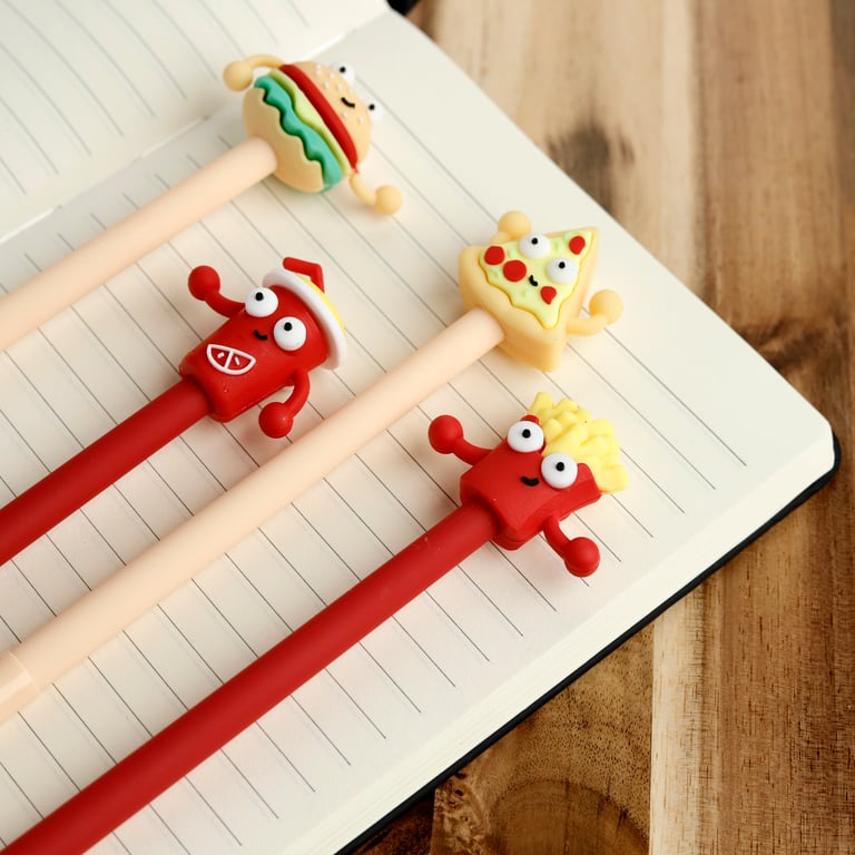 Fine Tip Pen with Silicone Topper - CE Marked Plastic ABS & PVC Writing Instrument