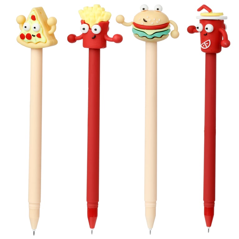 Fine Tip Pen with Silicone Topper - CE Marked Plastic ABS & PVC Writing Instrument