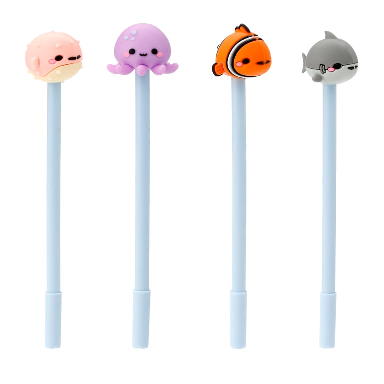 Fine Tip Pen - Adoramals Sealife Themed Writing Instrument (CE Marked)