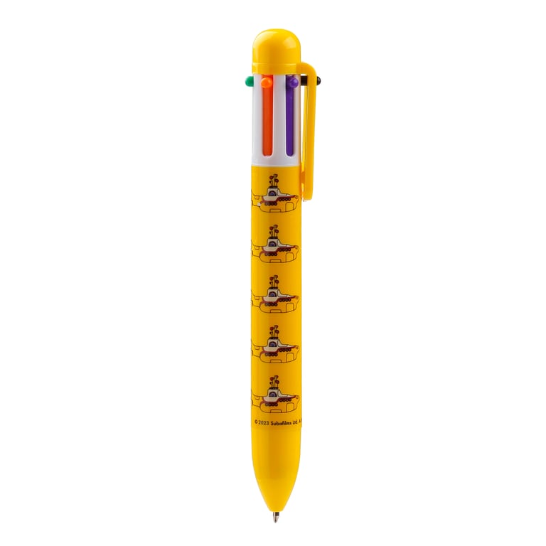 Yellow Submarine 6 Colours CE Marked Multi Colour Pen