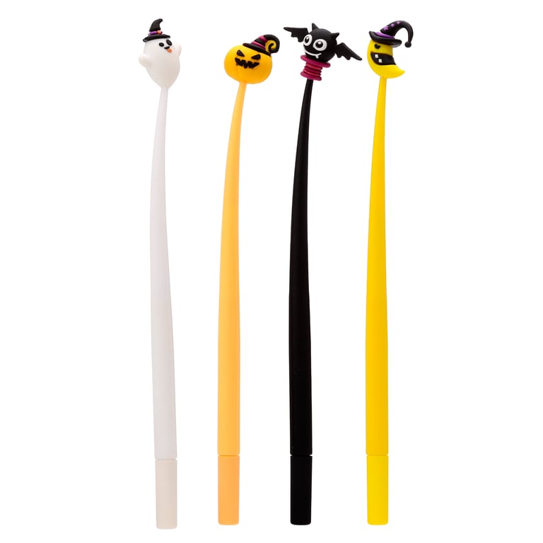 Fine Tip Halloween Pen Set - Black Ink, CE Marked, Party Themed