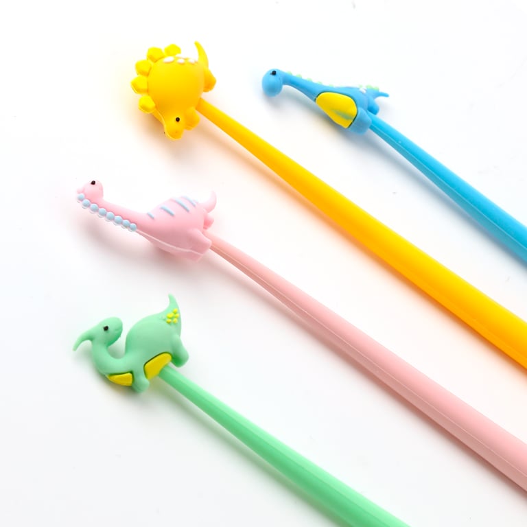 Fine Tip Pen with Dinosaur Topper - CE Marked, PVC Free Writing Instrument