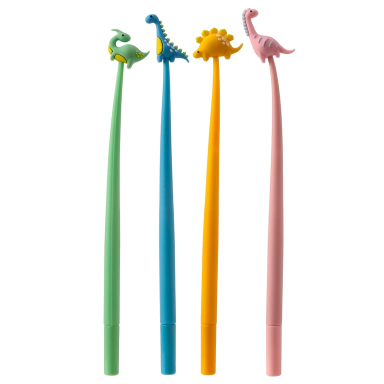 Fine Tip Pen with Dinosaur Topper - CE Marked, PVC Free Writing Instrument