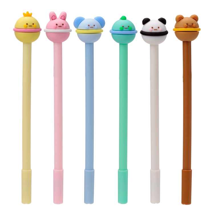 Erasable Pen with PVC Topper - Cute Animal Design - Child Safe Writing Tool