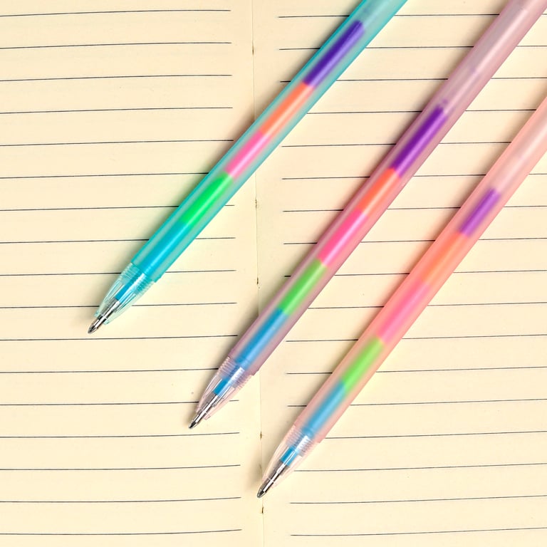 Rainbow Ink Pen - Unicorn, 5 Colour Multi-Pen for Children s Writing and Education