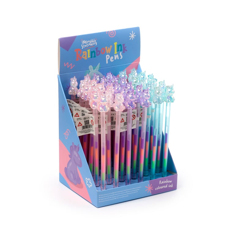 Rainbow Ink Pen - Unicorn, 5 Colour Multi-Pen for Children s Writing and Education