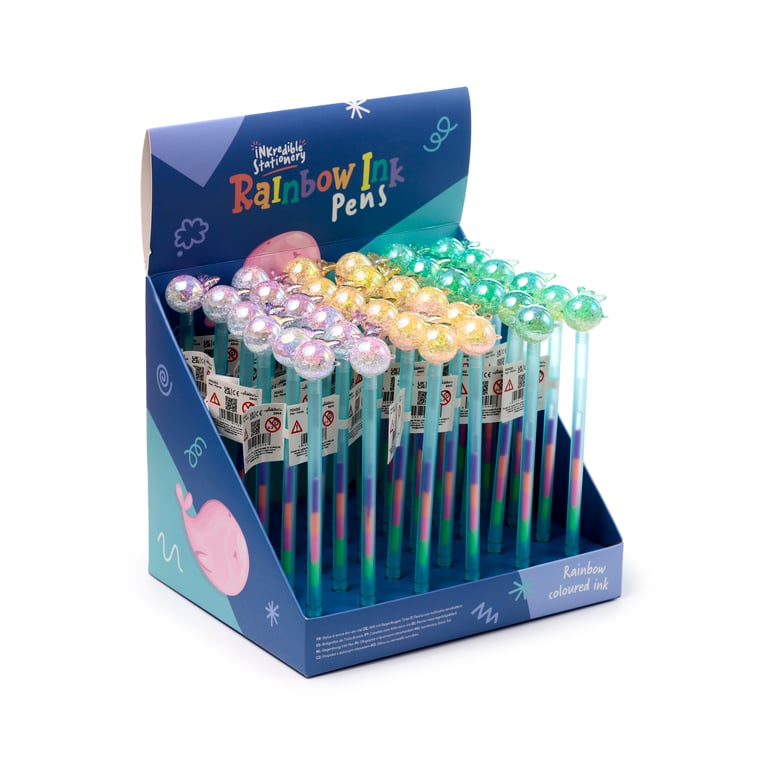 Rainbow Ink Pen - Whale: 5-in-1 Multi-Coloured Writing Pen for Children and Education