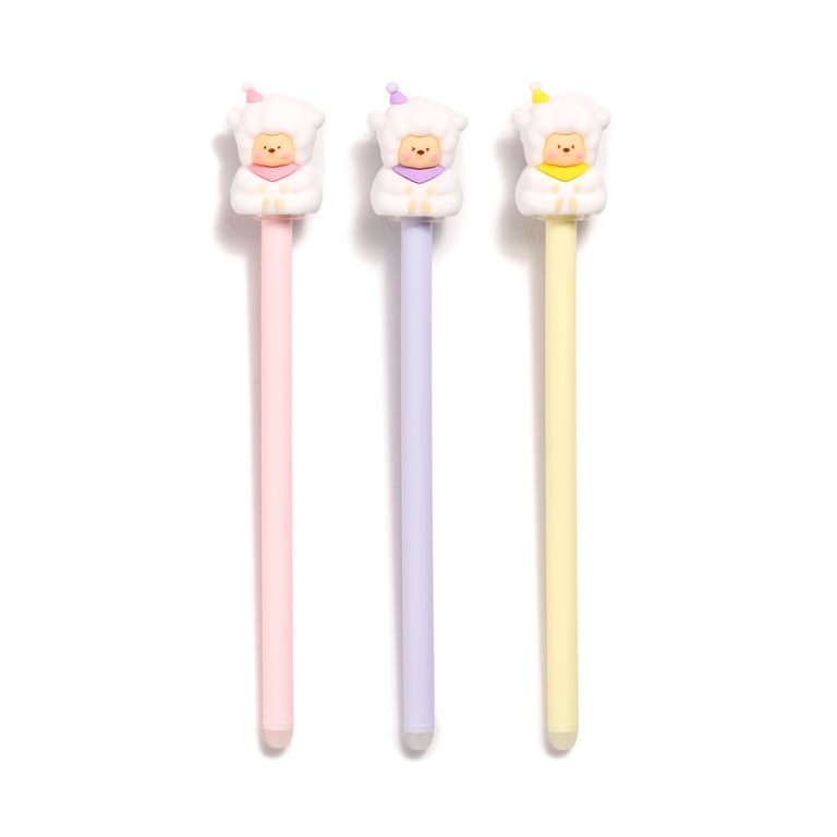 Erasable Pen with PVC Topper - Blue Ink Writing Tool for Kids