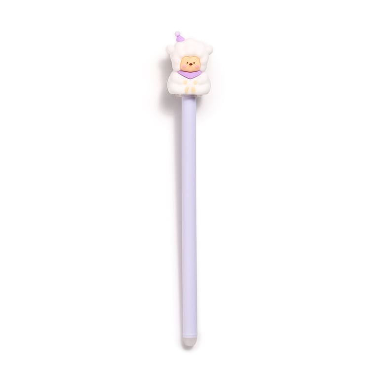 Erasable Pen with PVC Topper - Blue Ink Writing Tool for Kids