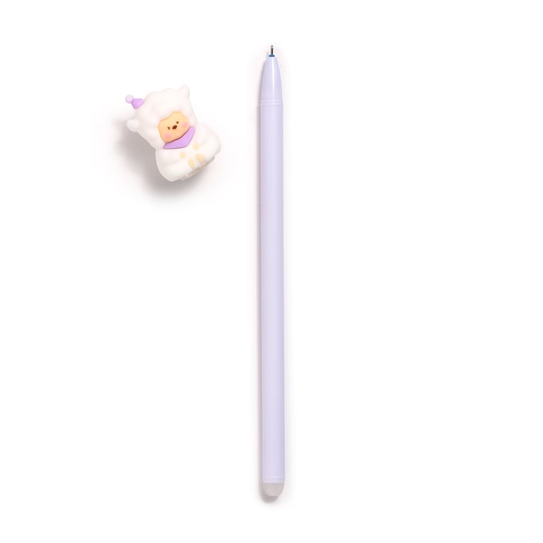 Erasable Pen with PVC Topper - Blue Ink Writing Tool for Kids
