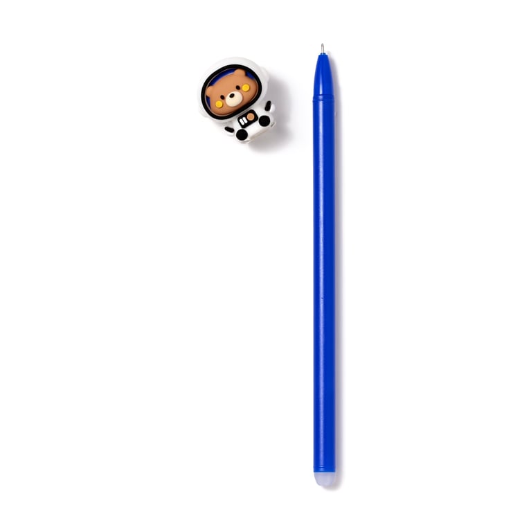 Erasable Pen - Adoramals Space with PVC Erase Topper and Blue Ink