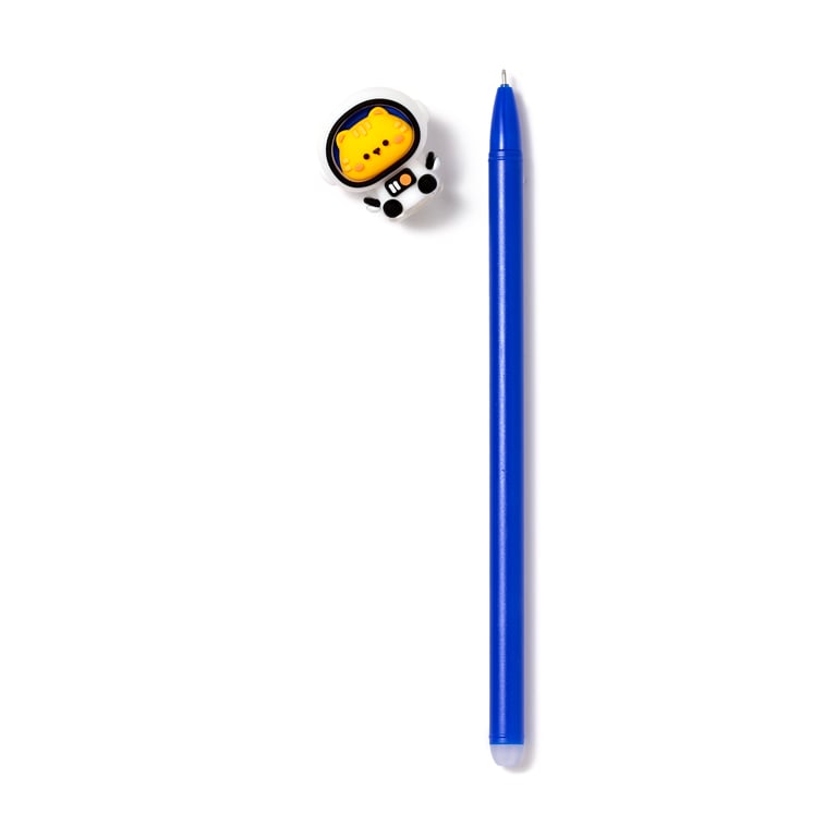 Erasable Pen - Adoramals Space with PVC Erase Topper and Blue Ink