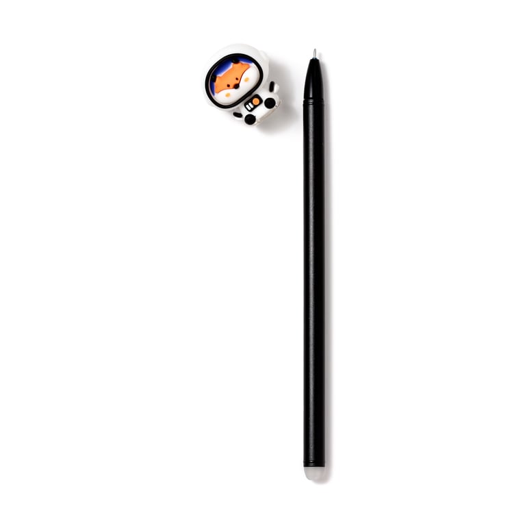 Erasable Pen - Adoramals Space with PVC Erase Topper and Blue Ink