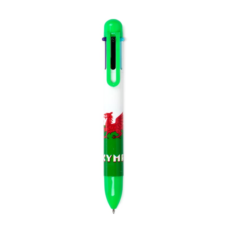 Multi Colour Welsh Dragon Pen - 6 Colours ABS Plastic CE Marked