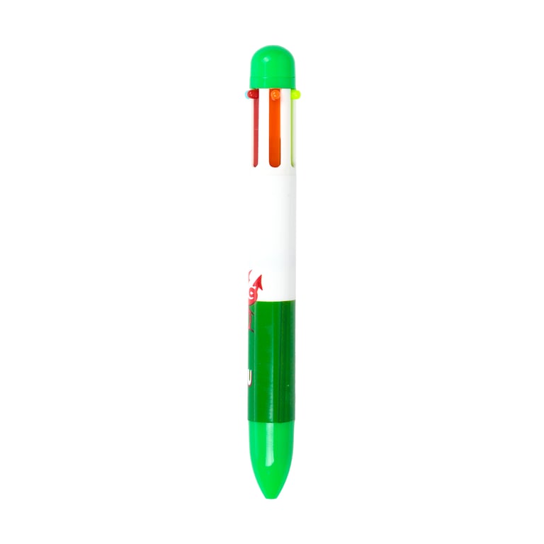 Multi Colour Welsh Dragon Pen - 6 Colours ABS Plastic CE Marked