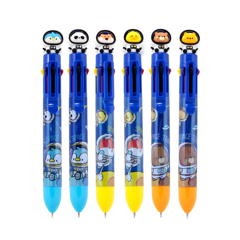 8 Colour Multi-Coloured Plastic Safety Pen for Children - CE/UKCA Marked