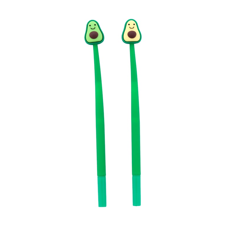 Fine Tip Pen - Foodiemals Avocado Black Ink CE Marked Plastic Pen