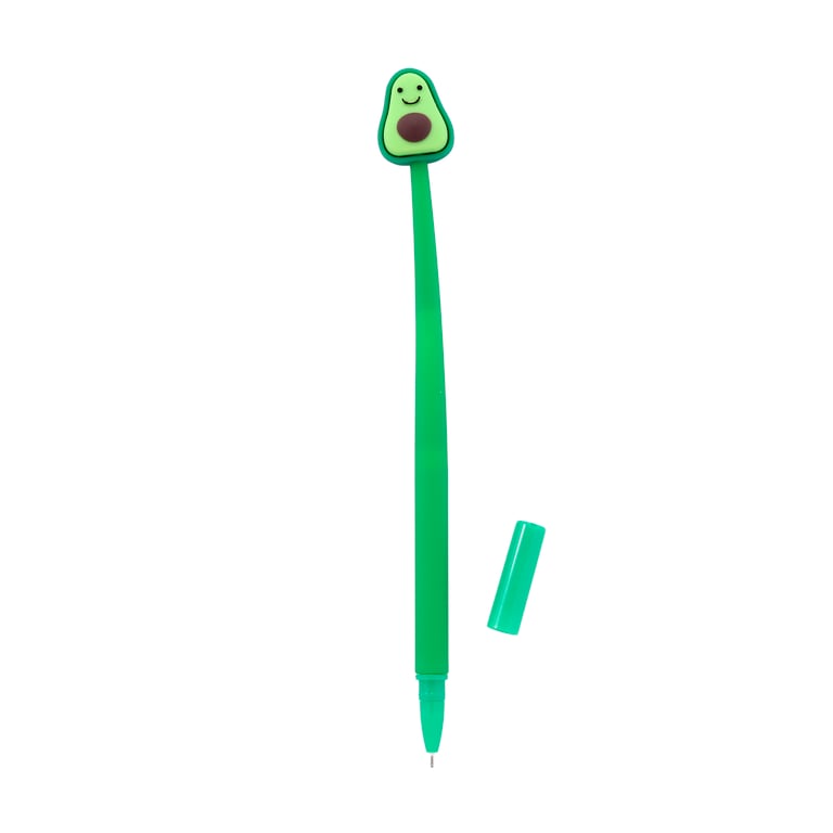 Fine Tip Pen - Foodiemals Avocado Black Ink CE Marked Plastic Pen
