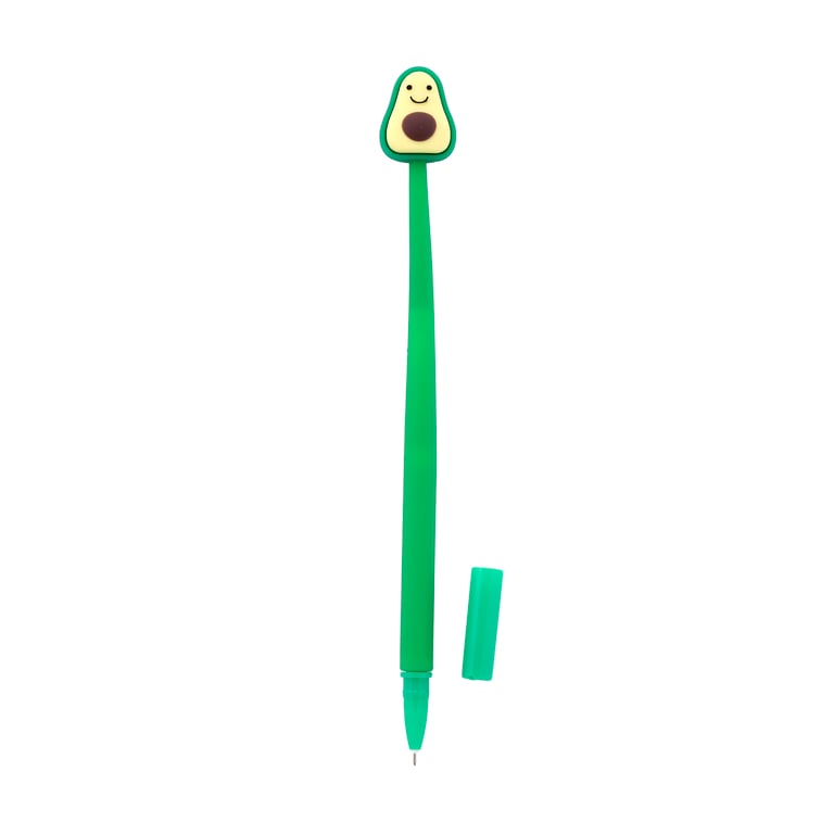Fine Tip Pen - Foodiemals Avocado Black Ink CE Marked Plastic Pen