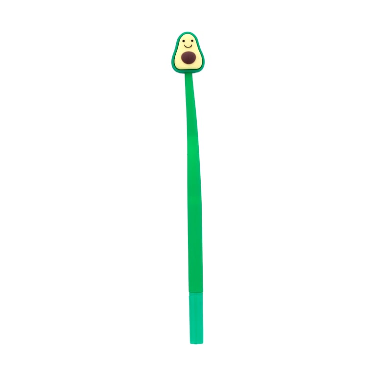 Fine Tip Pen - Foodiemals Avocado Black Ink CE Marked Plastic Pen