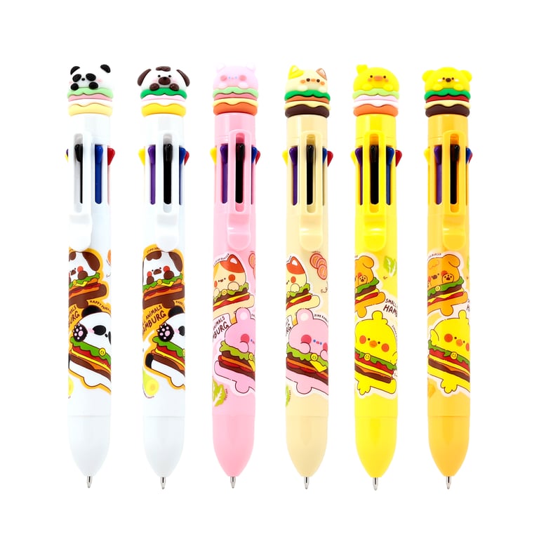Multi Colour Pen (8 Colours) - CE/UKCA Marked & EN71 Certified Plastic Writing Instrument