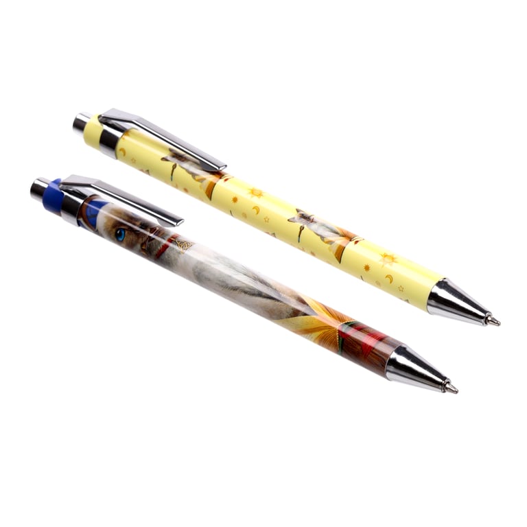 Lisa Parker Hocus Pocus Cat Twin Black Ink Licensed Pen Set
