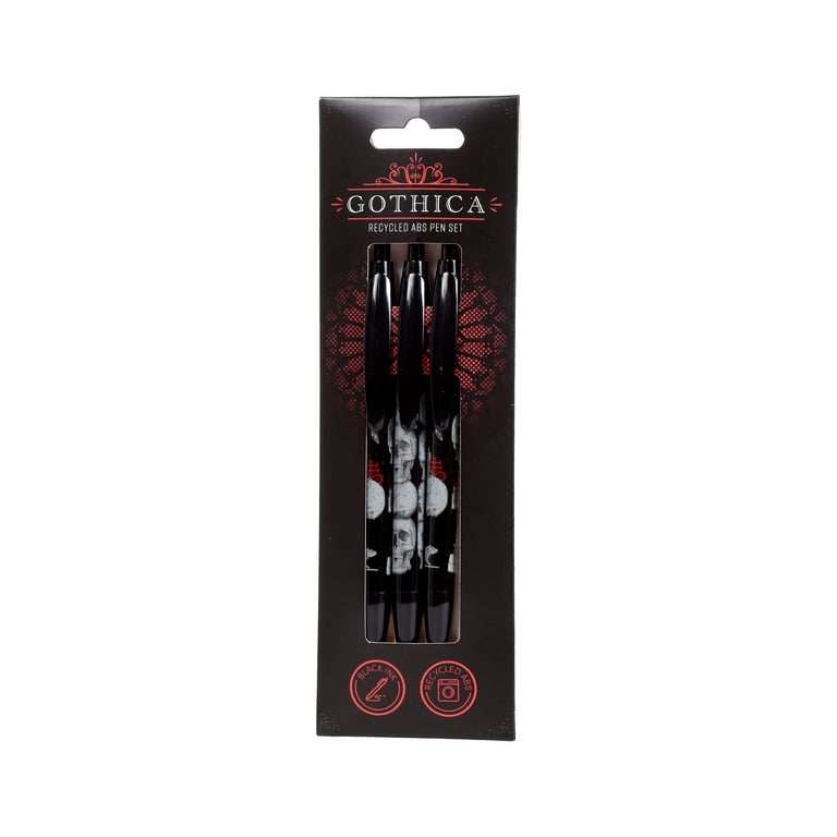 Recycled ABS 3 Piece Eco Friendly Pen Set - Gothica
